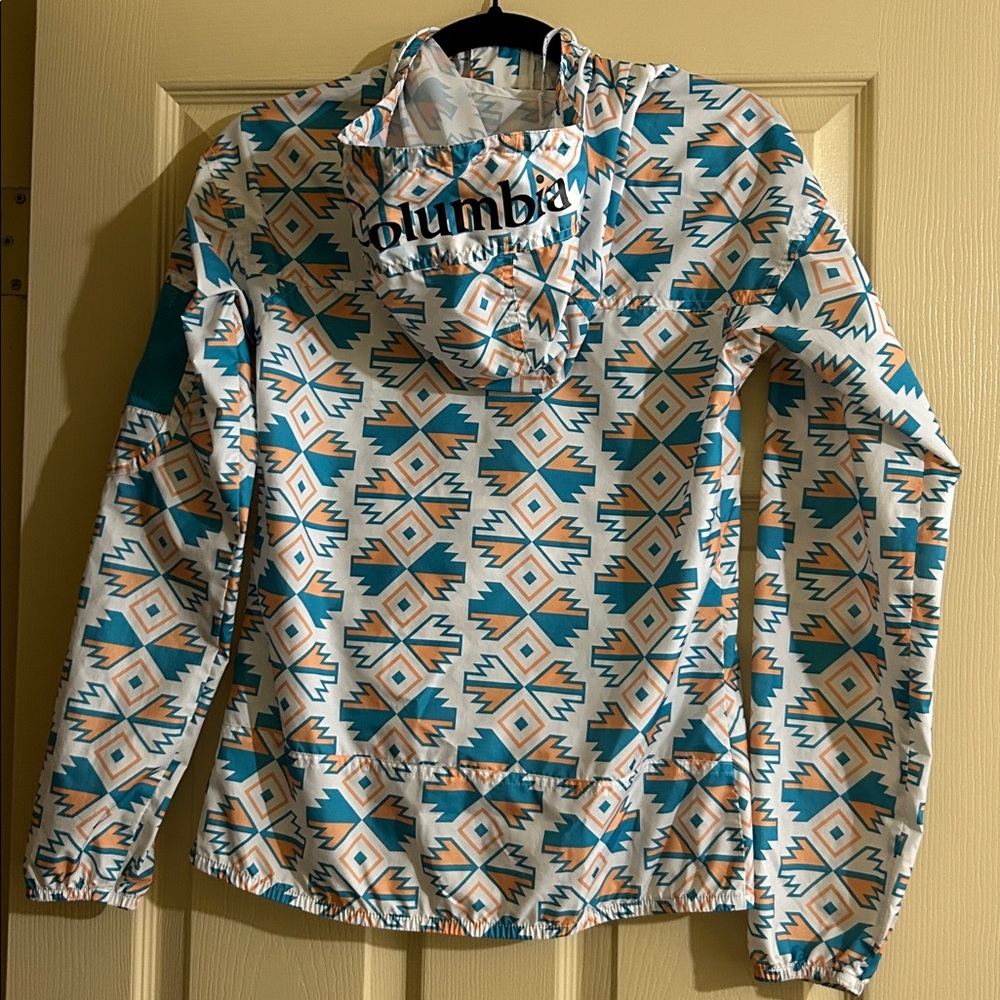 Columbia Geometric Patterned Pullover Windbreaker - image 3